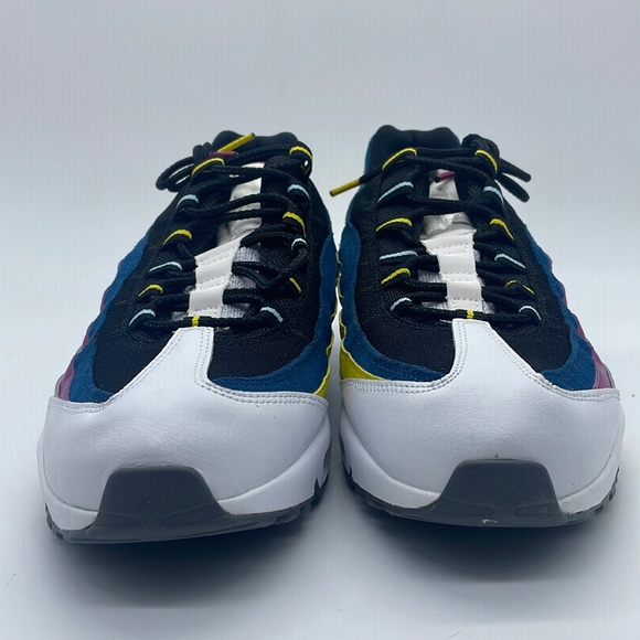 Men’s Nike AirMax 95 Blue/Purple/Yellow/White DC1862-100 USED Size 11.5 - Picture 3 of 11